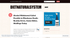 Desktop Screenshot of dietnaturalsystem.wordpress.com