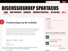 Tablet Screenshot of discussiegroepspartacus.wordpress.com