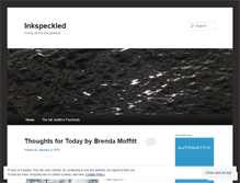 Tablet Screenshot of inkspeckled.wordpress.com