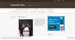 Desktop Screenshot of hopeishak.wordpress.com