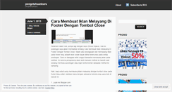 Desktop Screenshot of pengetahuanbaruku.wordpress.com