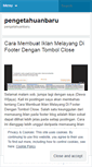 Mobile Screenshot of pengetahuanbaruku.wordpress.com