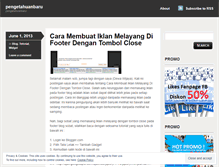 Tablet Screenshot of pengetahuanbaruku.wordpress.com