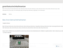 Tablet Screenshot of grosirbatucincinkalimantan.wordpress.com