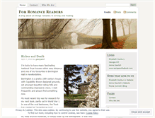 Tablet Screenshot of forromancereaders.wordpress.com