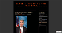 Desktop Screenshot of blackhistorymonthspeakers.wordpress.com