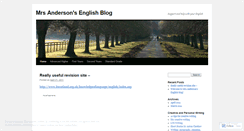 Desktop Screenshot of mrsandersonenglish.wordpress.com