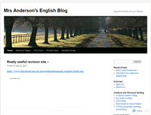 Tablet Screenshot of mrsandersonenglish.wordpress.com