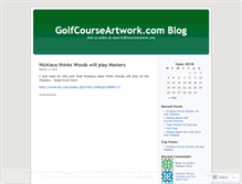 Tablet Screenshot of golfcourseartwork.wordpress.com