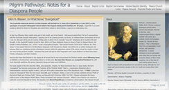 Desktop Screenshot of pilgrimpathways.wordpress.com