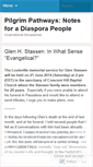 Mobile Screenshot of pilgrimpathways.wordpress.com