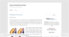 Desktop Screenshot of obatherbalkistaginjalampuh.wordpress.com
