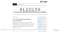 Desktop Screenshot of elculto.wordpress.com