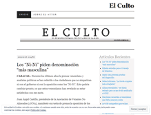 Tablet Screenshot of elculto.wordpress.com