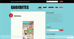 Desktop Screenshot of gaojibites.wordpress.com