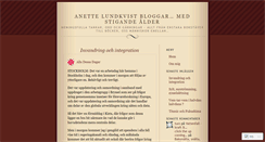 Desktop Screenshot of anettelundkvist.wordpress.com