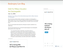 Tablet Screenshot of bankruptcylaw.wordpress.com