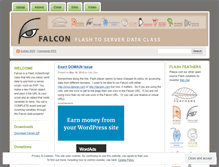 Tablet Screenshot of falconflash.wordpress.com