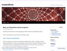 Tablet Screenshot of nowandhow.wordpress.com