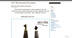 Desktop Screenshot of akttek.wordpress.com