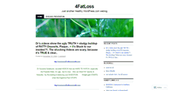 Desktop Screenshot of 4fatloss.wordpress.com