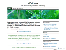 Tablet Screenshot of 4fatloss.wordpress.com