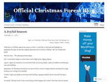 Tablet Screenshot of celebratechristmasforest.wordpress.com