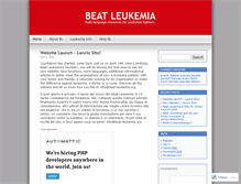 Tablet Screenshot of beatleukemia.wordpress.com