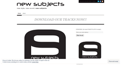 Desktop Screenshot of newsubjects.wordpress.com