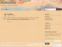 Tablet Screenshot of mysimystery.wordpress.com