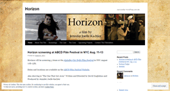 Desktop Screenshot of horizonshortfilm.wordpress.com