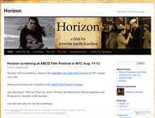 Tablet Screenshot of horizonshortfilm.wordpress.com