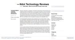 Desktop Screenshot of ndotreviews.wordpress.com