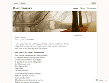 Tablet Screenshot of daveosofsky.wordpress.com