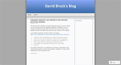 Desktop Screenshot of davidbrock.wordpress.com