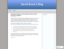 Tablet Screenshot of davidbrock.wordpress.com