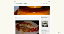 Desktop Screenshot of lacucinadicasamia.wordpress.com
