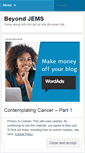 Mobile Screenshot of beyondjems.wordpress.com