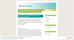 Desktop Screenshot of mygreenhome.wordpress.com