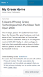 Mobile Screenshot of mygreenhome.wordpress.com