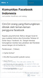 Mobile Screenshot of facebookindonesia.wordpress.com
