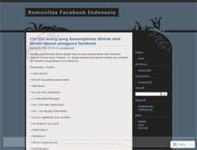 Tablet Screenshot of facebookindonesia.wordpress.com