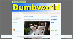 Desktop Screenshot of dumbworldorder.wordpress.com
