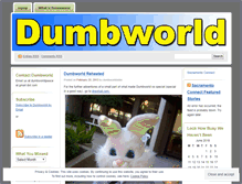 Tablet Screenshot of dumbworldorder.wordpress.com