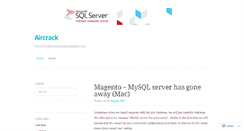 Desktop Screenshot of aircrack.wordpress.com