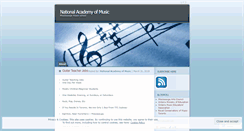 Desktop Screenshot of nationalacademyofmusic.wordpress.com