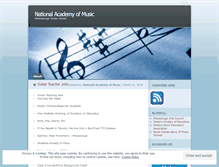 Tablet Screenshot of nationalacademyofmusic.wordpress.com