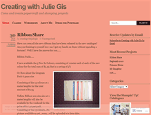 Tablet Screenshot of creatingwithjuliegis.wordpress.com