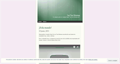 Desktop Screenshot of lastresmeninas.wordpress.com