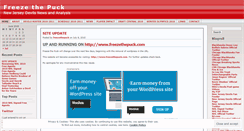 Desktop Screenshot of freezethepuck.wordpress.com